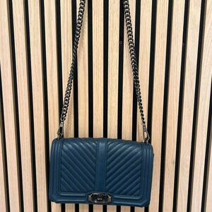Rebecca Minkoff Quilted Chevron Love Flap bag